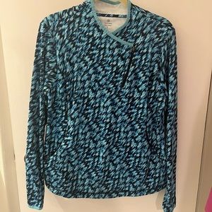 Talbots Asymmetrical Half-Zip Polyester Top